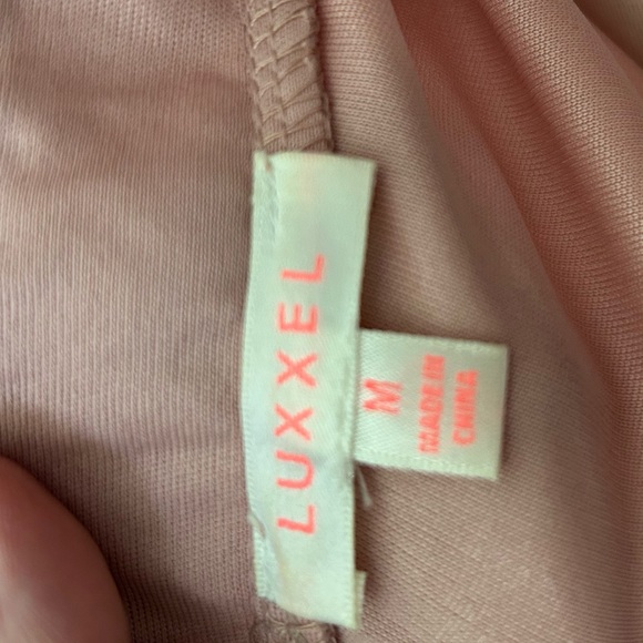 Baby Pink Gown with high side slits + tulle overlay - Picture 6 of 6